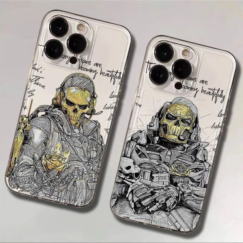 适用苹果17手机壳iPhone16e/15/14Pro线稿红狼13透明12mini三角洲行动11威龙xs/xr双子星MAX7/8PLUS套se2/3