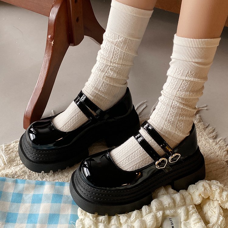 厚底玛丽珍女鞋2025春秋季新款粗跟小皮鞋法式复古JK日系制服单鞋