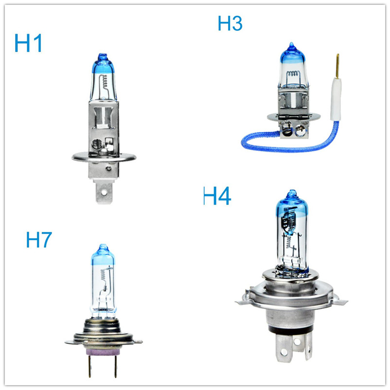 汽车原车灯泡H7超亮卤素大灯近远光灯12V24VH1H3H4H7车灯泡