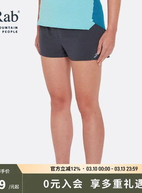 RAB睿坡女士Talus Trail户外速干防泼水透气徒步运动短裤 QFV-10