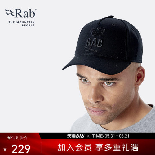 RAB睿坡刺绣运动百搭棒球帽