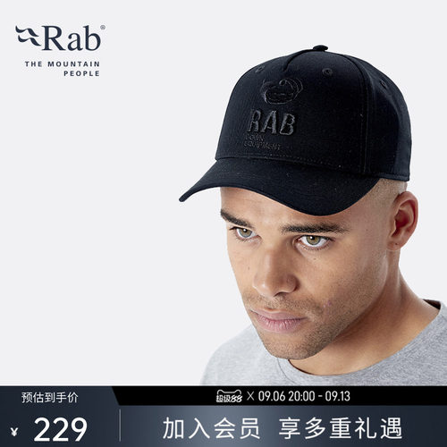 RAB睿坡刺绣运动百搭棒球帽