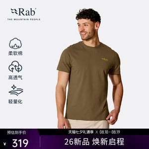 RAB睿坡Stance Pitch男士26新款透气短袖轻量T恤吸湿排汗 QCC-34