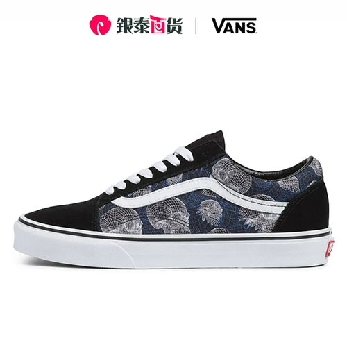 Vans Old Skool Blue Black Print Мужская обувь женская обувь повседневная обувь vn0a3wkt9ib