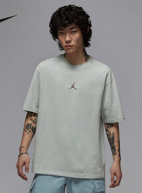 Nike耐克男T恤夏新款JORDAN图案印花宽松圆领运动短袖IF0381-034