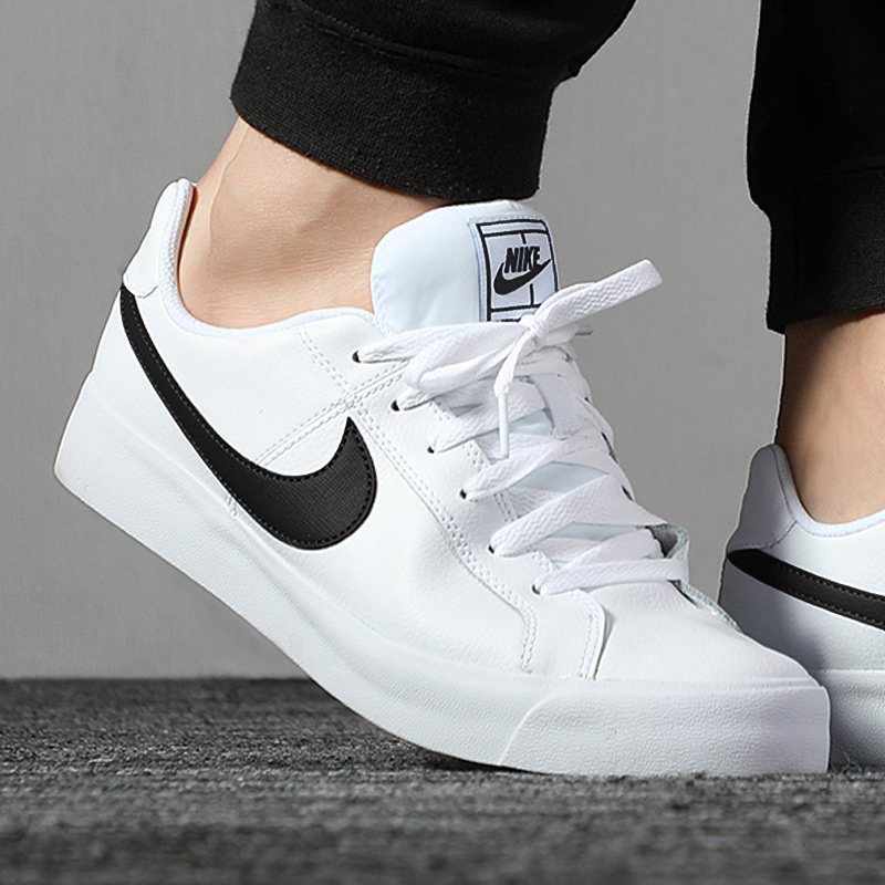 nike耐克男鞋2022夏季新款耐磨开拓者休闲鞋白色板鞋子bq4222-103
