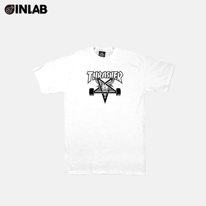 thrasher火焰t恤圆领宽松男女同款美版潮牌休闲时尚短袖311027 yt