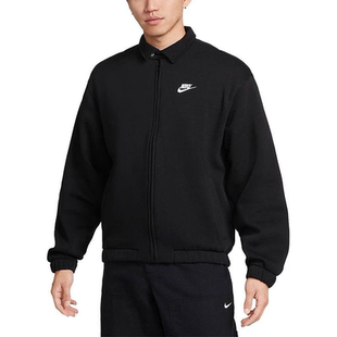 NIKE耐克 男子翻领休闲加绒保暖宽松短款夹克外套DX0540-010-063