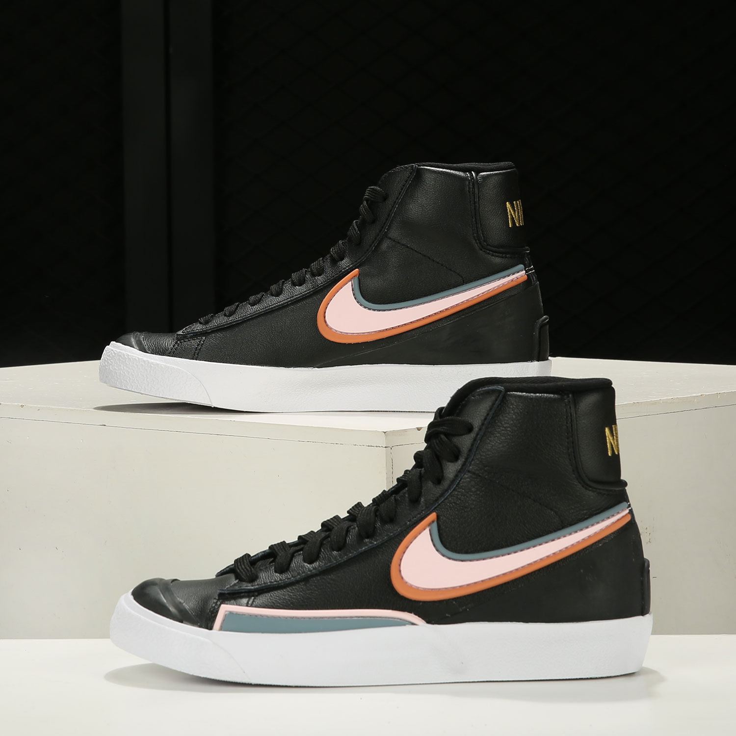 nike耐克女鞋2022夏季新款运动鞋高帮开拓者黑色休闲鞋dc1746-001