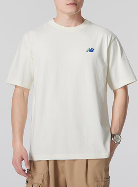 NEW BALANCE潮流百搭男女情侣款短袖运动简约百搭上衣NEE26151-IV