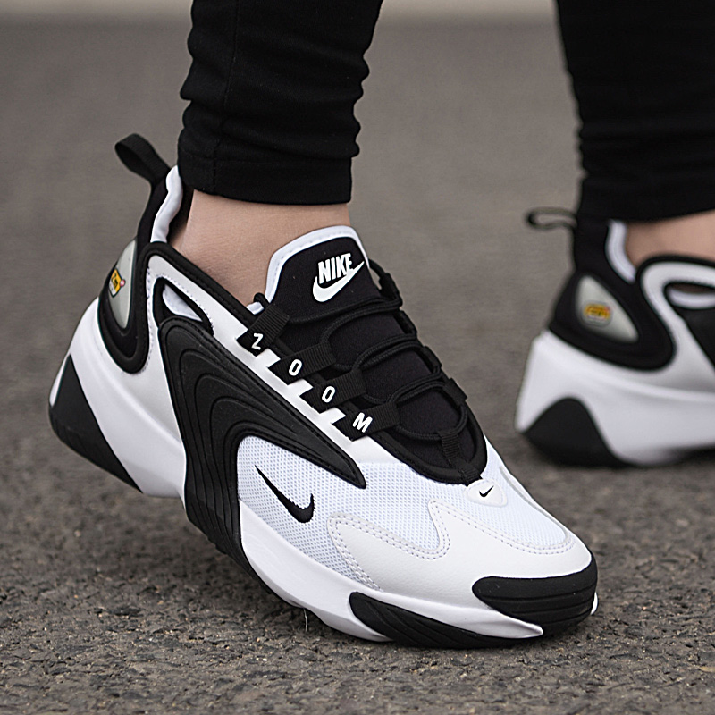 nike耐克官网气垫鞋女鞋2022春季新款zoom运动鞋熊猫休闲鞋ao0354