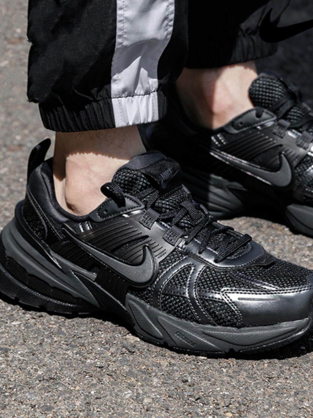 nike耐克男鞋2024夏季新款黑色运动鞋复古老爹鞋透气休闲鞋hj4497