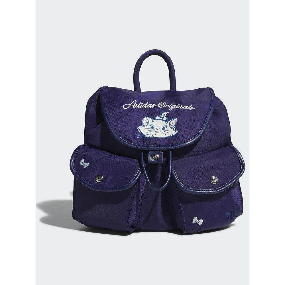 阿迪达斯迪士尼玛丽猫联名多口袋学生书包2025夏女双肩包 KC1424