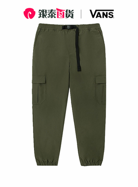 范斯VANS男裤2024秋季新款男子梭织束脚裤休闲长裤VN0A54IXKCZ