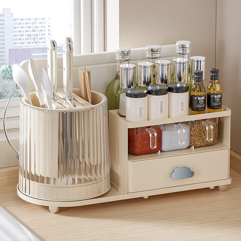 【可拆卸桶身】厨房调料置物架