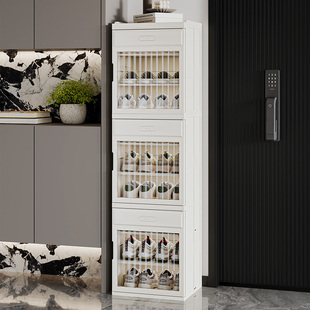 免安装鞋盒家用门口多层折叠鞋柜透明塑料盒鞋架蚂蚁鞋子收纳神器