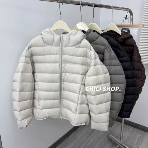 【英英Chili】韩系带帽宽松无胆90白鸭绒排骨款羽绒服ZH 12.09
