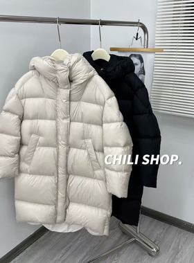 【英英Chili】极简风带帽宽松韩系蓬蓬95白鸭绒羽绒服RLFR 10.11