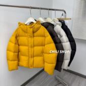 带帽韩系无胆泡芙蓬蓬白鸭绒宽松羽绒服QM 英英Chili 11.22