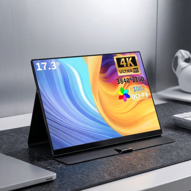 17英寸4K便携显示器ps5手机无线投屏2k屏幕144hz电脑触摸外接扩展