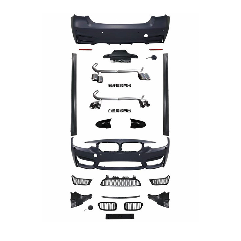 M3包围M-TECH套件适用于宝马3系F30改装F35侧裙叶子板机盖保险杠