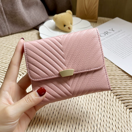 Легкий и тонкий складной бумажник, картхолдер, небольшая маленькая сумка через плечо, из натуральной кожи, популярно в интернете