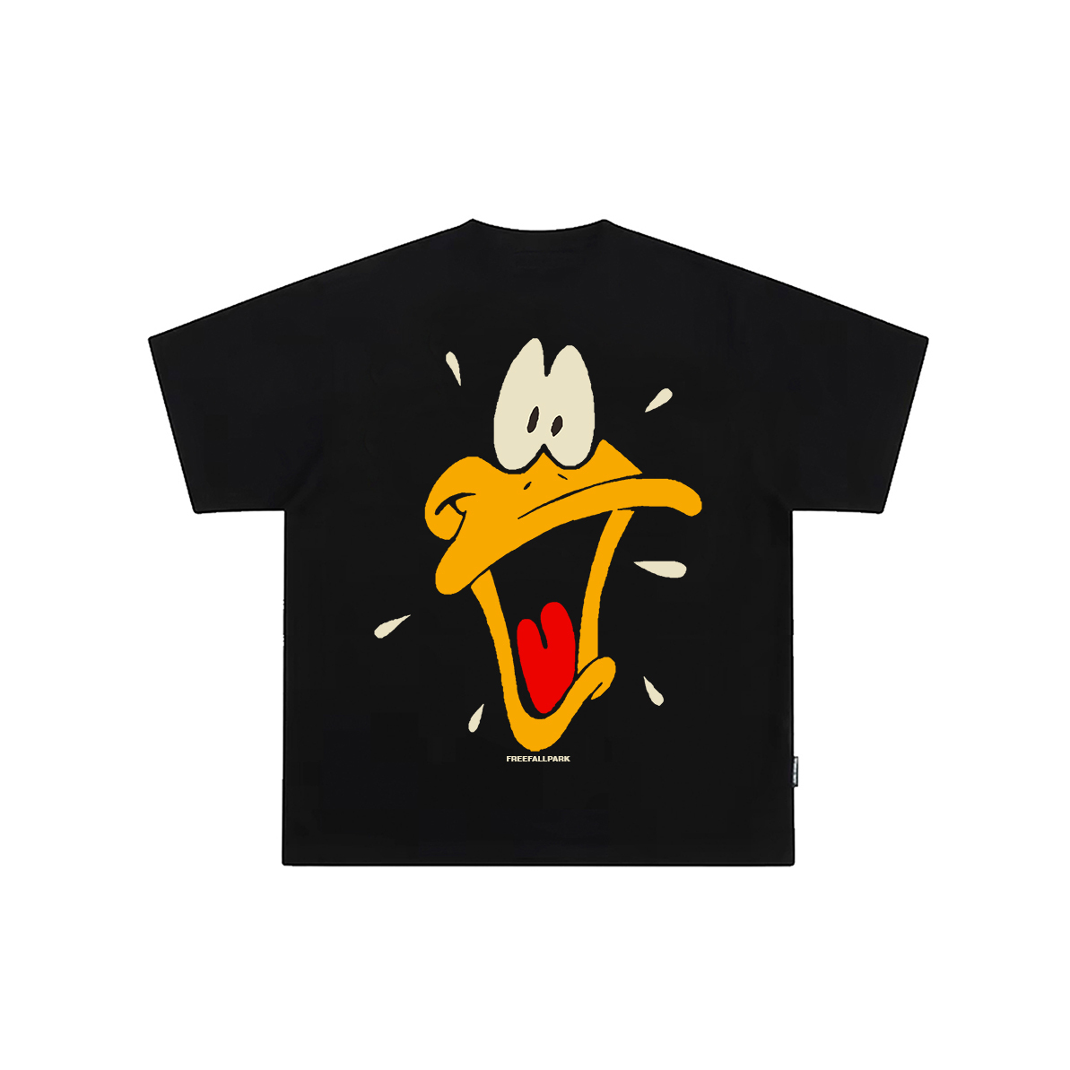 Freefallpark 80年代达菲鸭限量数码直喷260G新疆长绒棉圆领短袖