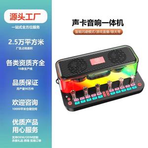 声卡音响一体式金运C18手机电脑户外蓝牙录音k歌吃播直播设备全套