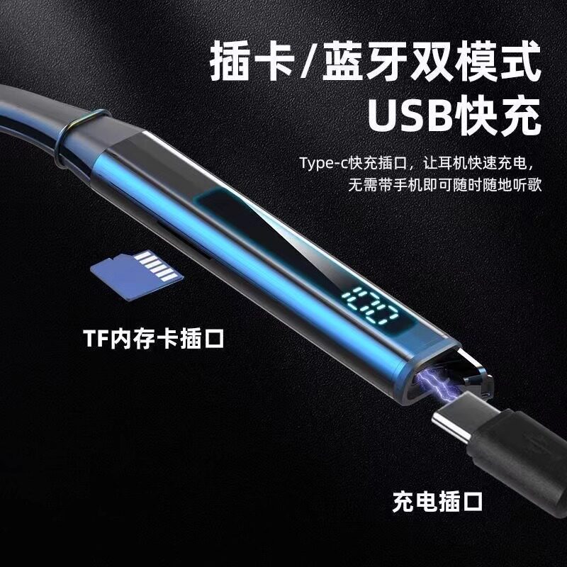 Affordable Wireless Neckband Earphones: Heavy Bass & Long Standby from - Product image 4