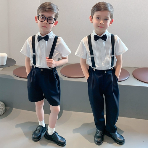 Детский костюм мальчика цветочника, летнее пианино, пиджак классического кроя, в британском стиле, для подиума