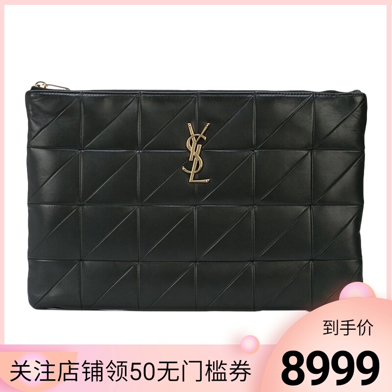 【直邮】YSL圣罗兰黑色女士手拿包