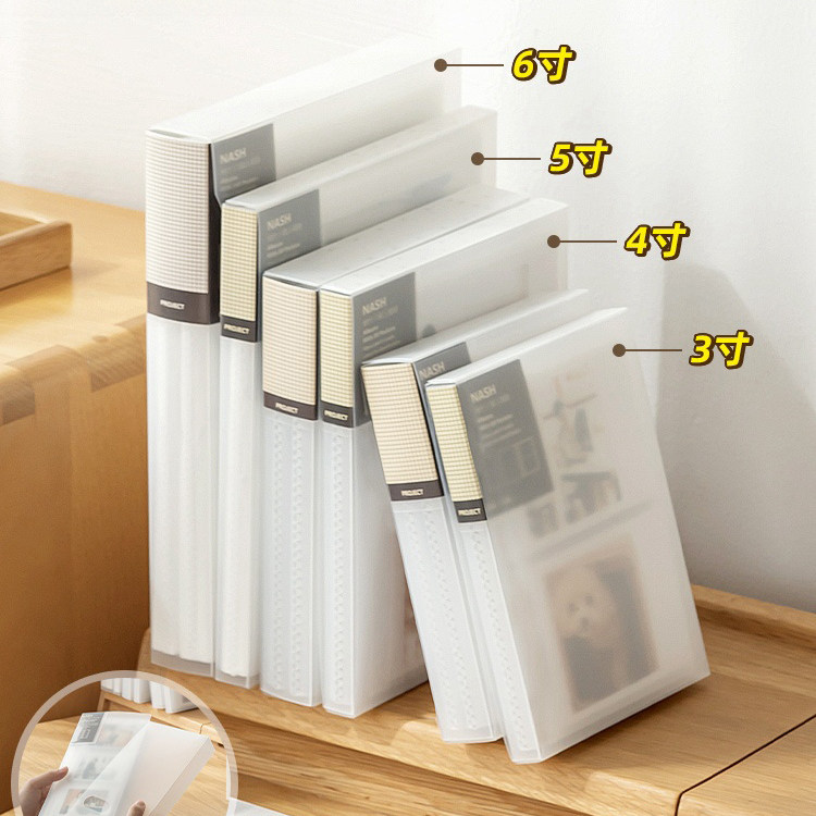 新款拍立得相册带保护壳3/4/5/6寸明信片照片相册本册收纳本追