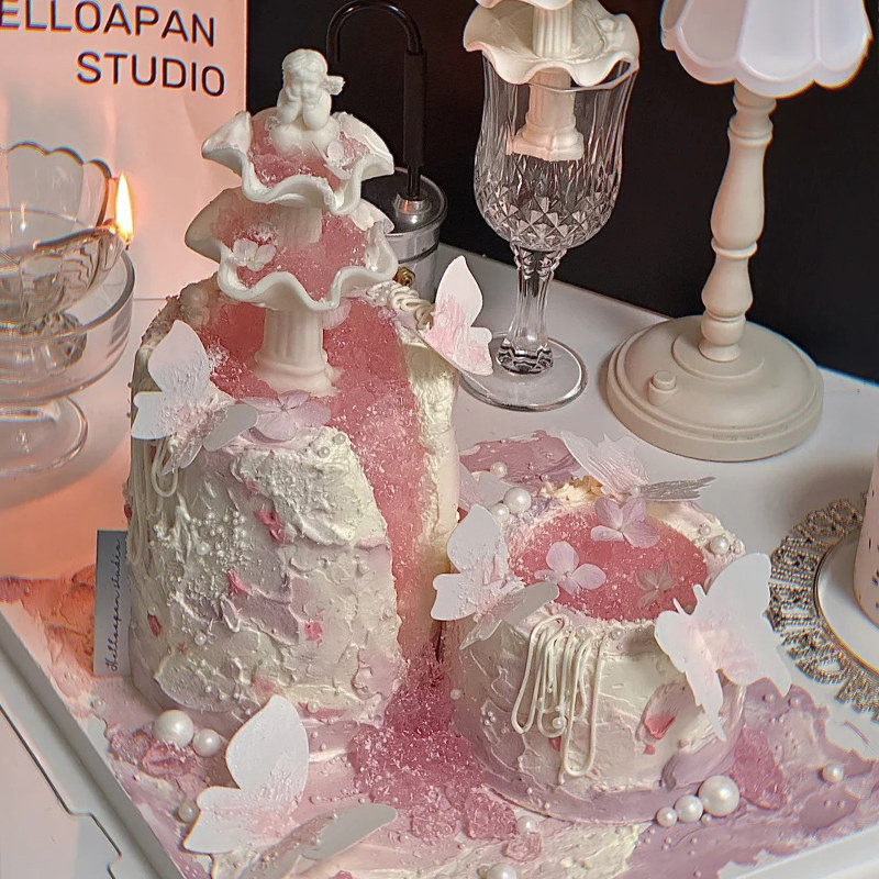 情人节许愿池小天使蛋糕