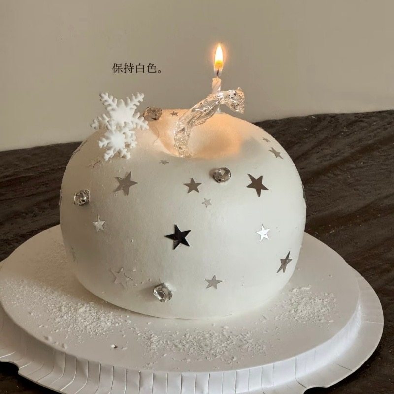 网红韩式ins苹果蛋糕装饰银色星星亮片雪花女神生日甜品烘焙插件,节庆用品/礼品,节日装扮用品,淘宝优惠券,粉丝福利购,淘宝优惠卷