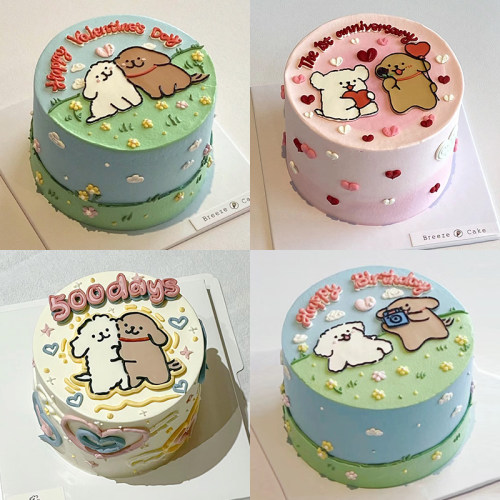 小红书同款生日蛋糕装饰软胶可爱