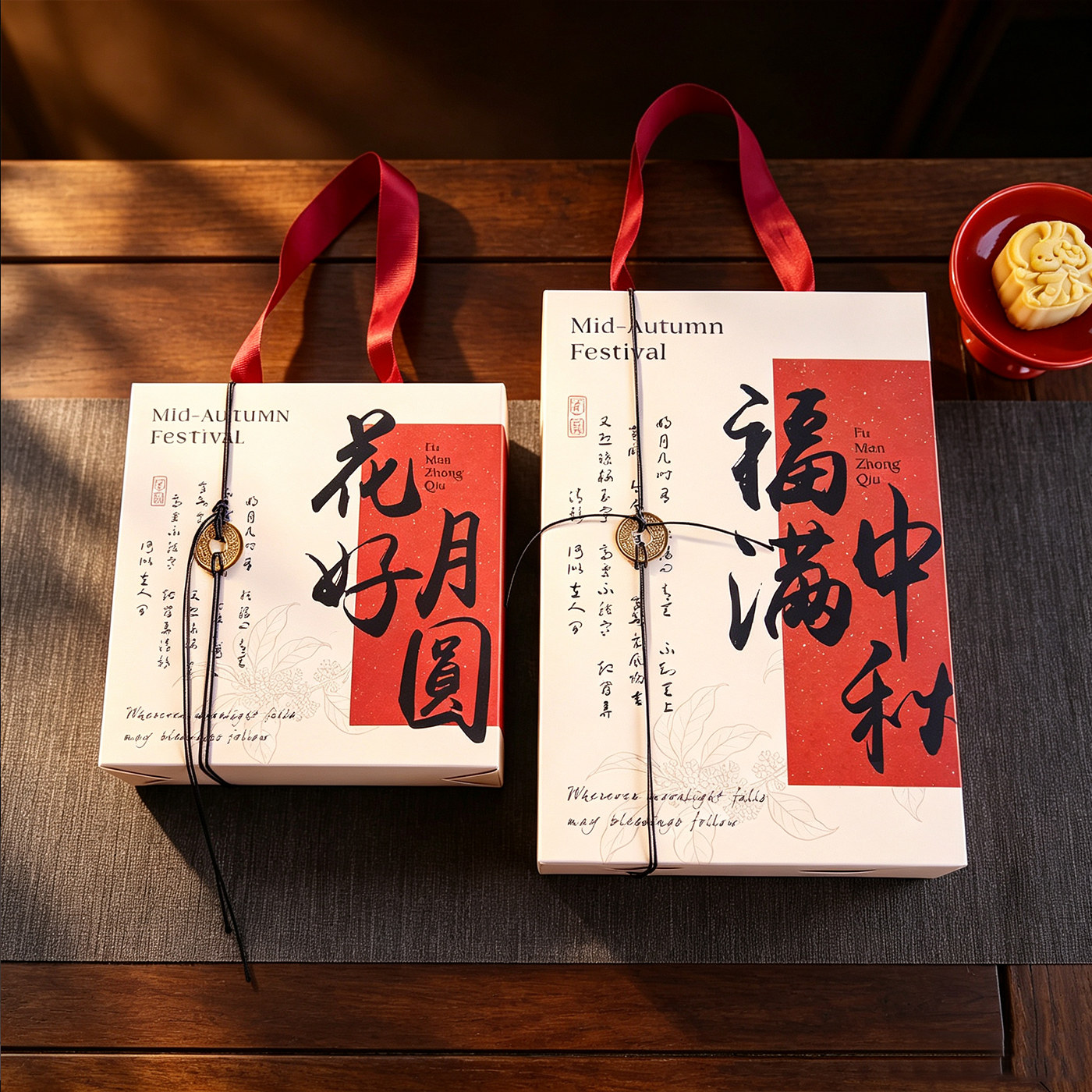 2026中秋节新款四六粒月饼礼盒4/6粒蛋黄酥包装盒送礼月饼盒空盒