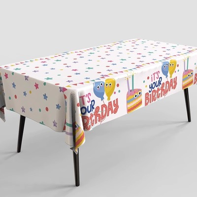 生日派对一次性餐具桌布