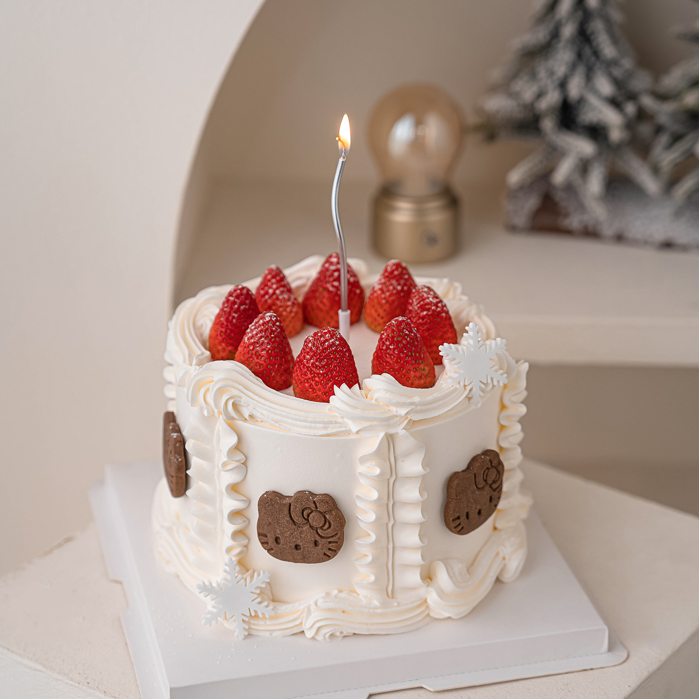 2026圣诞节草莓小猫饼干蛋糕装饰卡通可爱蝴蝶结节日甜品雪花插件,节庆用品/礼品,节日装扮用品,淘宝优惠券,粉丝福利购,淘宝优惠卷