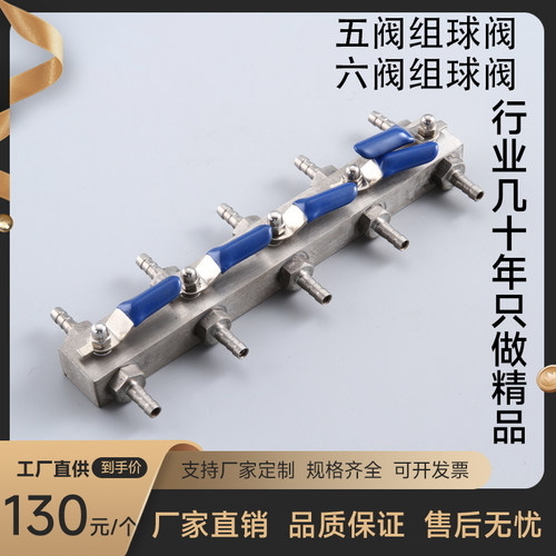 304不锈钢五组球阀高压耐高温