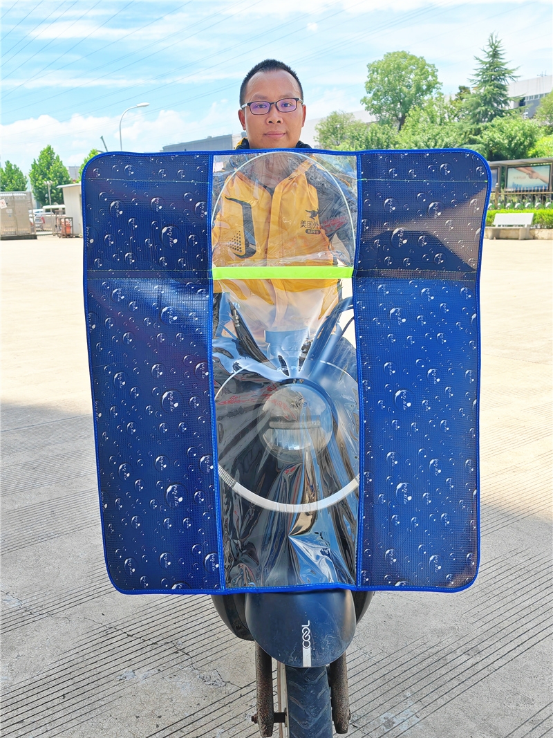 骑手电动摩托车前挡风板雅迪踏板电瓶车防风被透明挡雨罩四季通用