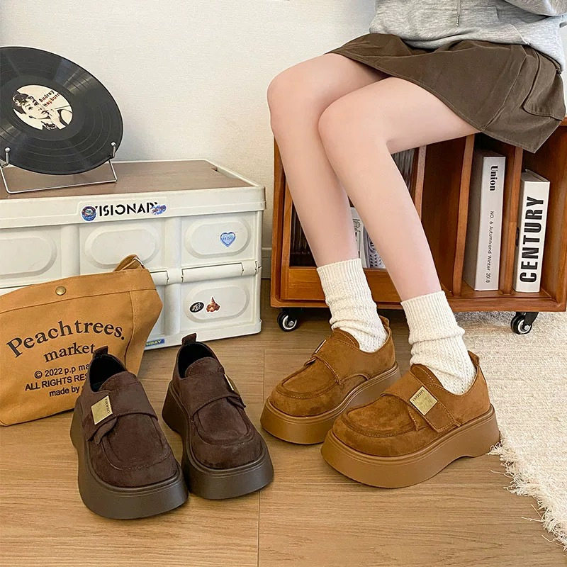 2026单鞋春季复古乐福鞋新款百搭防滑懒人厚底女勃肯鞋一脚蹬软底,女鞋,勃肯鞋/软木鞋,淘宝优惠券,粉丝福利购,淘宝优惠卷
