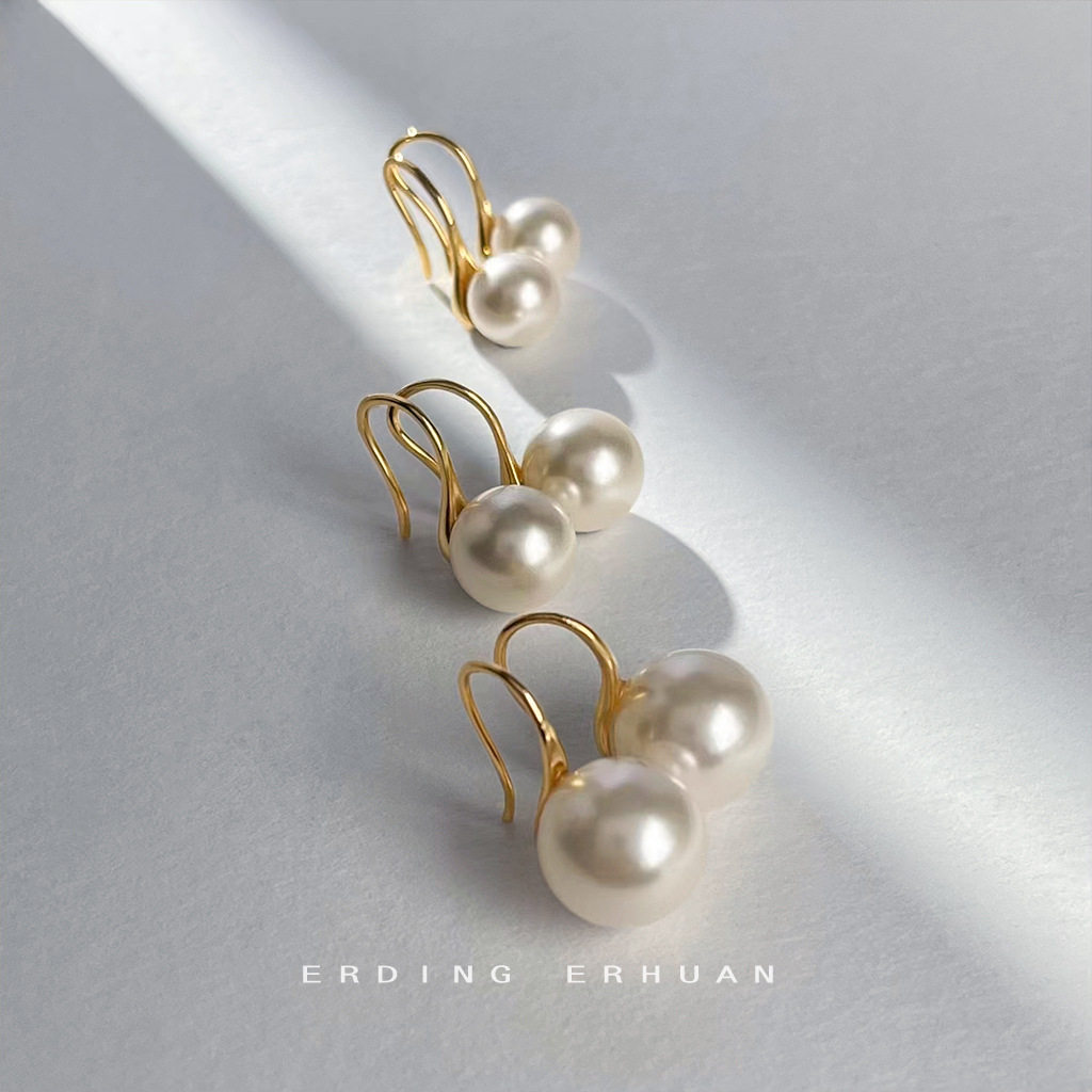 爆款珍珠质感高级感简约百搭气质博主同款ins耳饰工厂耳环女批发