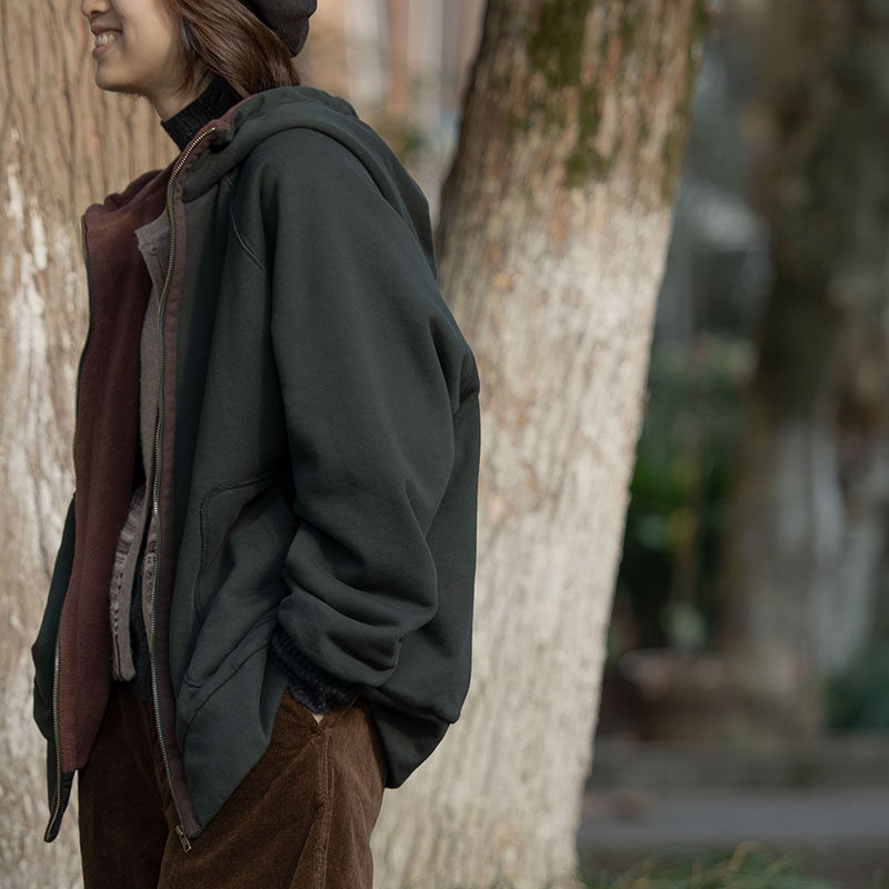 封面是花 纯棉厚针织 夹厚绒 拼色连帽 拉链外套 卫衣,女装/女士精品,卫衣/绒衫,淘宝优惠券,粉丝福利购,淘宝优惠卷