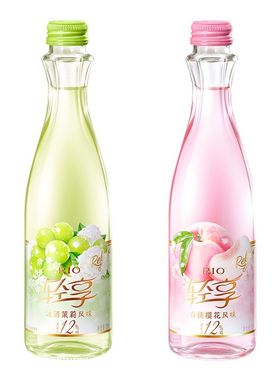 新品尝鲜RIO锐澳12度轻享300ml*2女士低度酒结婚伴手礼果酒预调酒