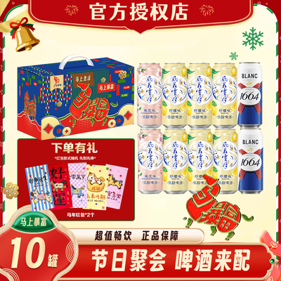 嘉士伯马年礼盒500ml*10罐