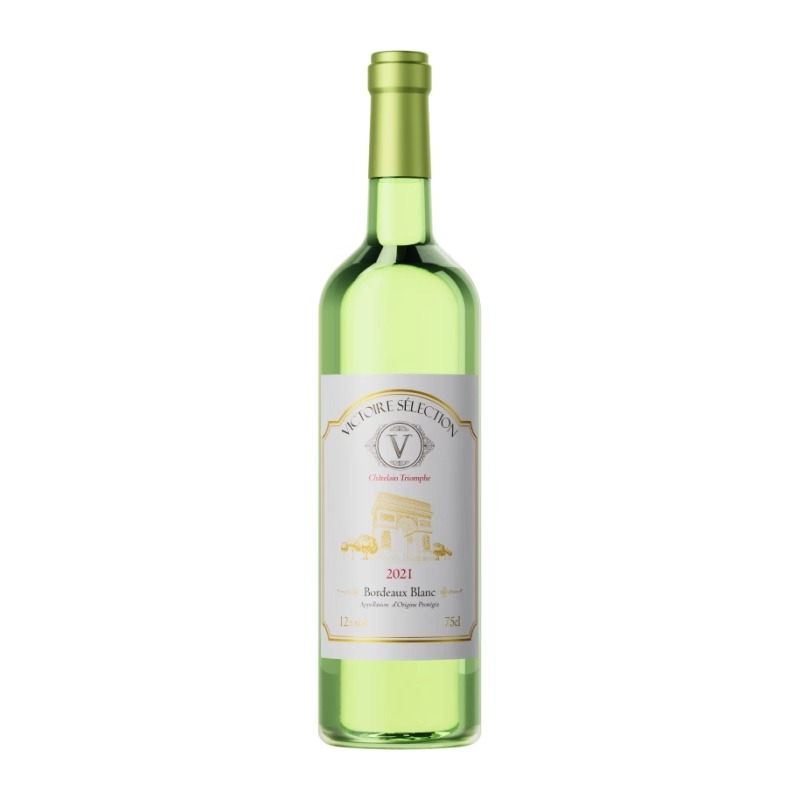 凯旋嘉酿法国原瓶进口AOP凯旋城堡波尔多干白长相思750ml葡萄酒