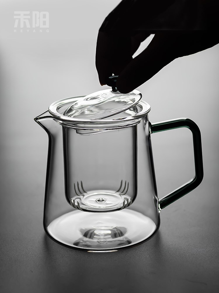 玻璃花茶壶不锈钢小茶壶日式泡茶壶养生茶壶耐高温可煮水迷你茶壶