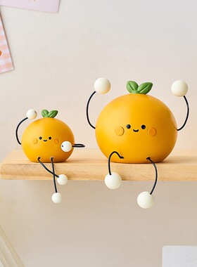 可爱吊脚娃娃摆件家居桌面电视柜洞洞板儿童房装饰品摆设生日礼物