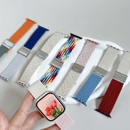 【全新撞色】适用apple watchS11表带iwatch9苹果手表se2/ultra2
