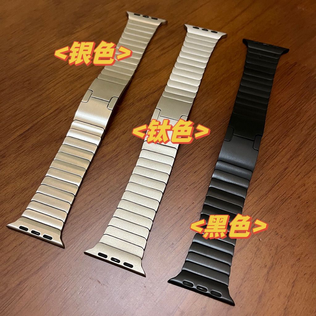 适用苹果手表表带iwatchUltra2一珠保时捷金属applewatchS11表带